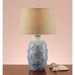 Seashell Ceramic 28-inch Table Lamps (Set of 2)