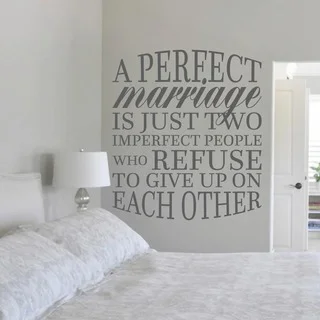 A Perfect Marriage Wall Decal (42" x 48")