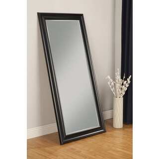 Sandberg Furniture Black Finish Full Length Leaner Mirror