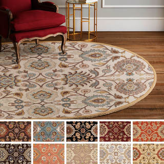 Hand-Tufted Patchway Wool Rug (8' x 10' Oval)