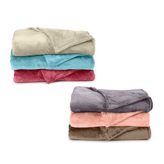 Home Fashion Designs Valerie Collection Ultra Velvet Plush Super Soft Fleece Luxury Blanket in Solid Colors