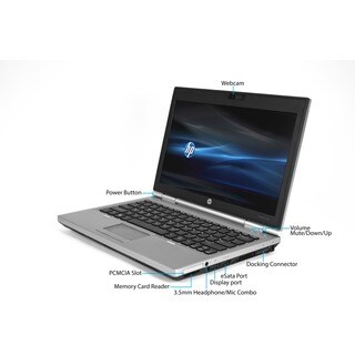HP Elitebook 2570P Intel Core i5-3320M 2.6GHz 3rd Gen CPU 16GB RAM 750GB HDD Windows 10 Pro 12.5-inch Laptop (Refurbished)