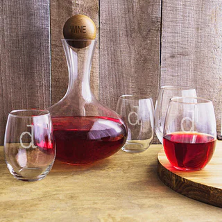 Personalized Wine Decanter & Glass Set