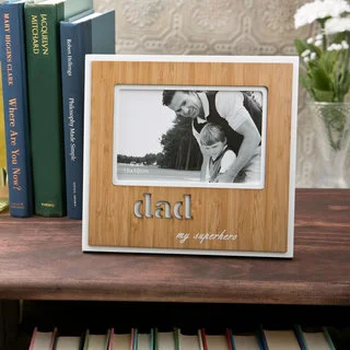 'Dad' Bamboo Picture Frame
