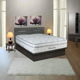Spring Coil Mercedes Euro Top Full-size Pillow Top Mattress with Organic Aloe Vera Cover