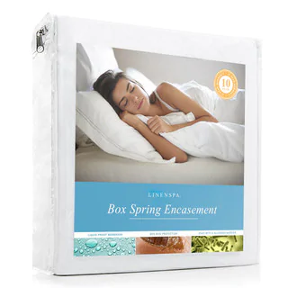 LINENSPA Waterproof, and Bed Bug Proof Box Spring Encasement Protector
