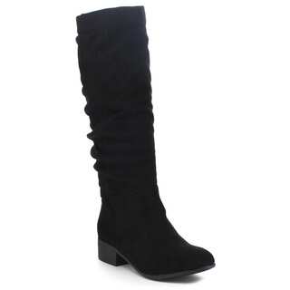 Soda Women's 'Index' Classic Slouchy Cowboy Knee-High Riding Boots