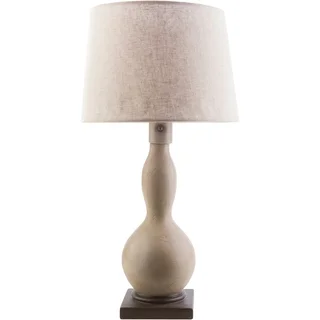 Rustic Macy Table Lamp with Distressed Resin Base
