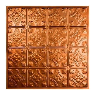 Great Lakes Tin Hamilton Copper 2-foot x 2-foot Lay-In Ceiling Tile (Carton of 5)
