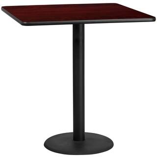 42-inch Square Laminate Table Top with Base