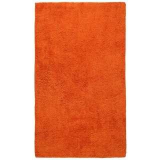 Plush Pile Orange Bath Rug (30" x 50")