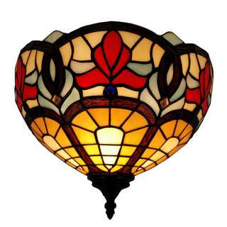 Amora Lighting Tiffany Style Victorian Design Wall Sconce Lamp