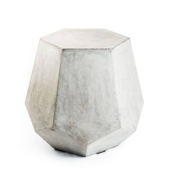 Handmade Eco-concrete Pentacle End Table (Vietnam)