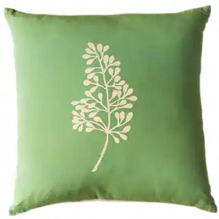 Botanical Kiwi Large Throw Pillow
