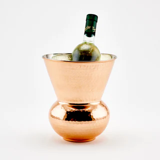 Hammered Solid Copper Hourglass Cooler, 3.25 Qt.