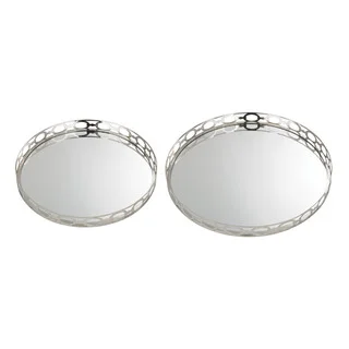 Sterling Mirrored Ring Tray (Set of 2)
