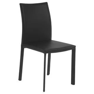 Molly Side Chair (Set of 4) - Black Leather