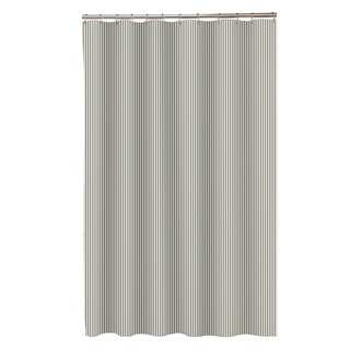 Maytex Seersucker Stripe Fabric Shower Curtain