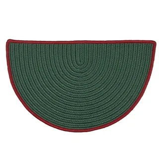 Winter Slice Green Holiday Rug (2' x 3')