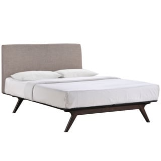 Tracy Wood Bed in Cappuccino Gray