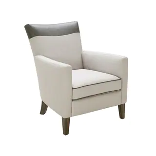Sunpan '5West' Aston Silver Linen Fabric Arm Chair