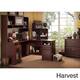 Cabot L Shaped Desk with Hutch, 6 Cube Bookcase and Lateral File Cabinet - Thumbnail 2