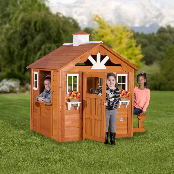 Backyard Discovery Summer Cottage All Cedar Playhouse. Opens flyout.