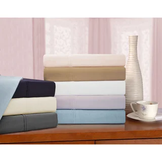 Superior 425 Thread Count Cotton Solid Sheet Set