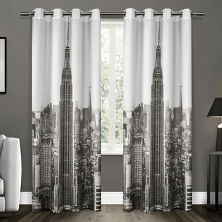 ATI Home Manhattan Grommet Top Curtain Panel Pair