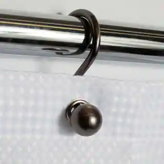 Rust Resistant Bronze Orb Ball Shower Hook Set (Set of 12)