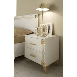 Luca Home Victorian 2 drawer Nightstand
