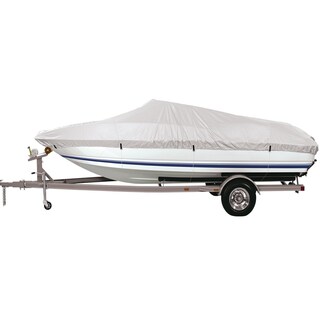 FH Group Silver Extra Large 96-inch Premium Water-Proof Boat Cover