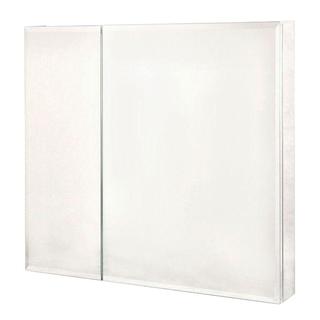Pegasus 30-inch x 30-inch Recessed or Surface Mount Medicine Cabinet in Bi-View Beveled Mirror