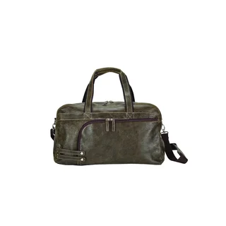 Bellino Travel Work Tablet Multi Pockets Leather Duffel Bag