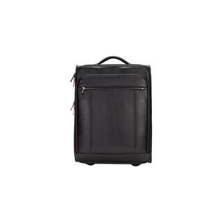 Goodhope Precision 20-inch Leather Carry On Suitcase w/15-inch Laptop Compartment