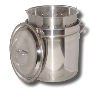 King Kooker Stainless Steel Pot Basket Lid 36-quart