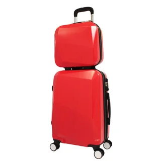 World Traveler Diamond 2-Piece Carry-on Spinner Luggage Set