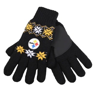 Forever Collectibles Pittsburgh Steelers Lodge Gloves with Padded Palms