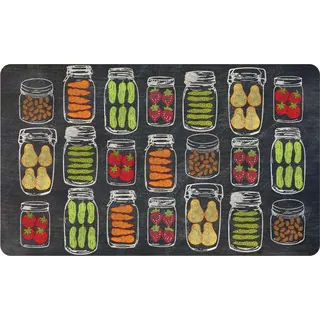 Indoor Veggie Jars Kitchen Mat (18 x 30)