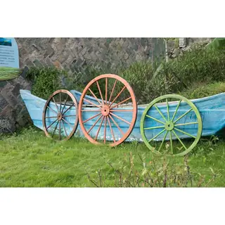 Decorative Antique Wagon Garden Wheel (Set of 3)