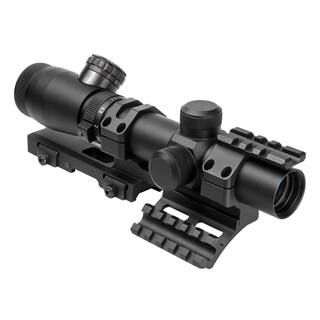 NcStar Shooter I Series 1.1-4X25 Black Scope Mil-Dot, SPR Mount