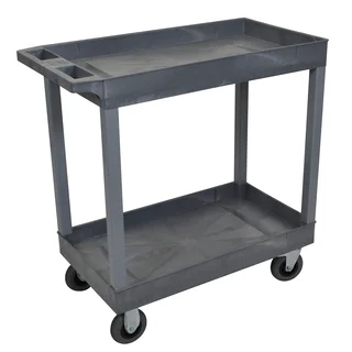 Luxor Gray 18 x 32-inch 2 Tub Cart with SP5 Casters
