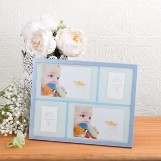 Blue Baby Collage Picture Frame