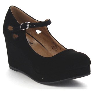 SODA TYLEE-2 Girl's Cut Out Mary Jane Wedges