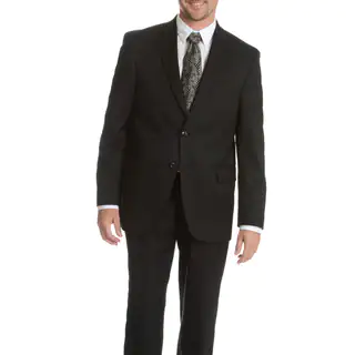Palm Beach Men's Black Wool Performance Executive Fit Suit Separates Coat