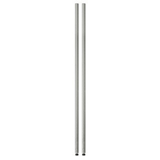 72in chrome pole with leg levelers - 2-pack