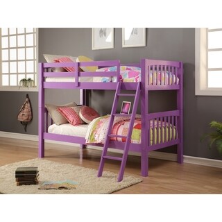Donco Kids Grapevine Twin Over Twin Grape Finish Bunk Bed