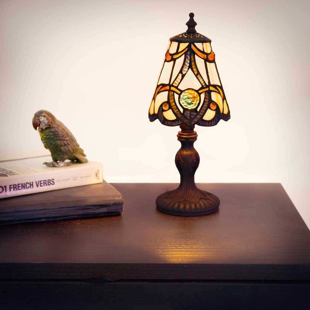Laurel Creek Flossie Tiffany Style Dragonfly Accent Lamp