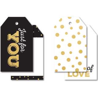 A Touch Of Gold Tag Pack 2"X3.25" 12/Pkg
