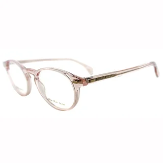 Giorgio Armani Unisex GA 786 829 Light Pink Transparent Round Plastic Eyeglasses